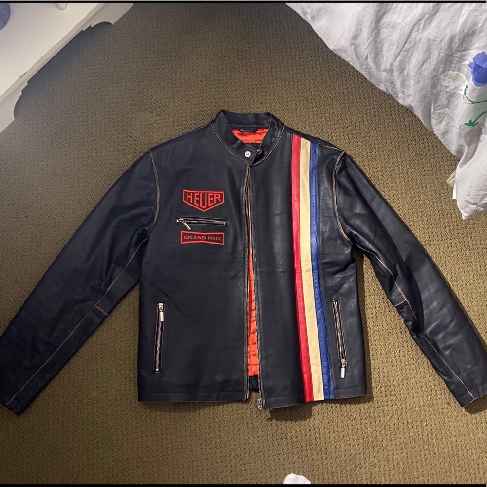 Tag heuer leather jacket